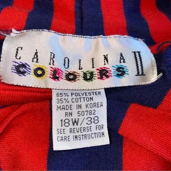 Carolina Colors II Stripped Pullover Hoodie Size 18W - Picture 16 of 16